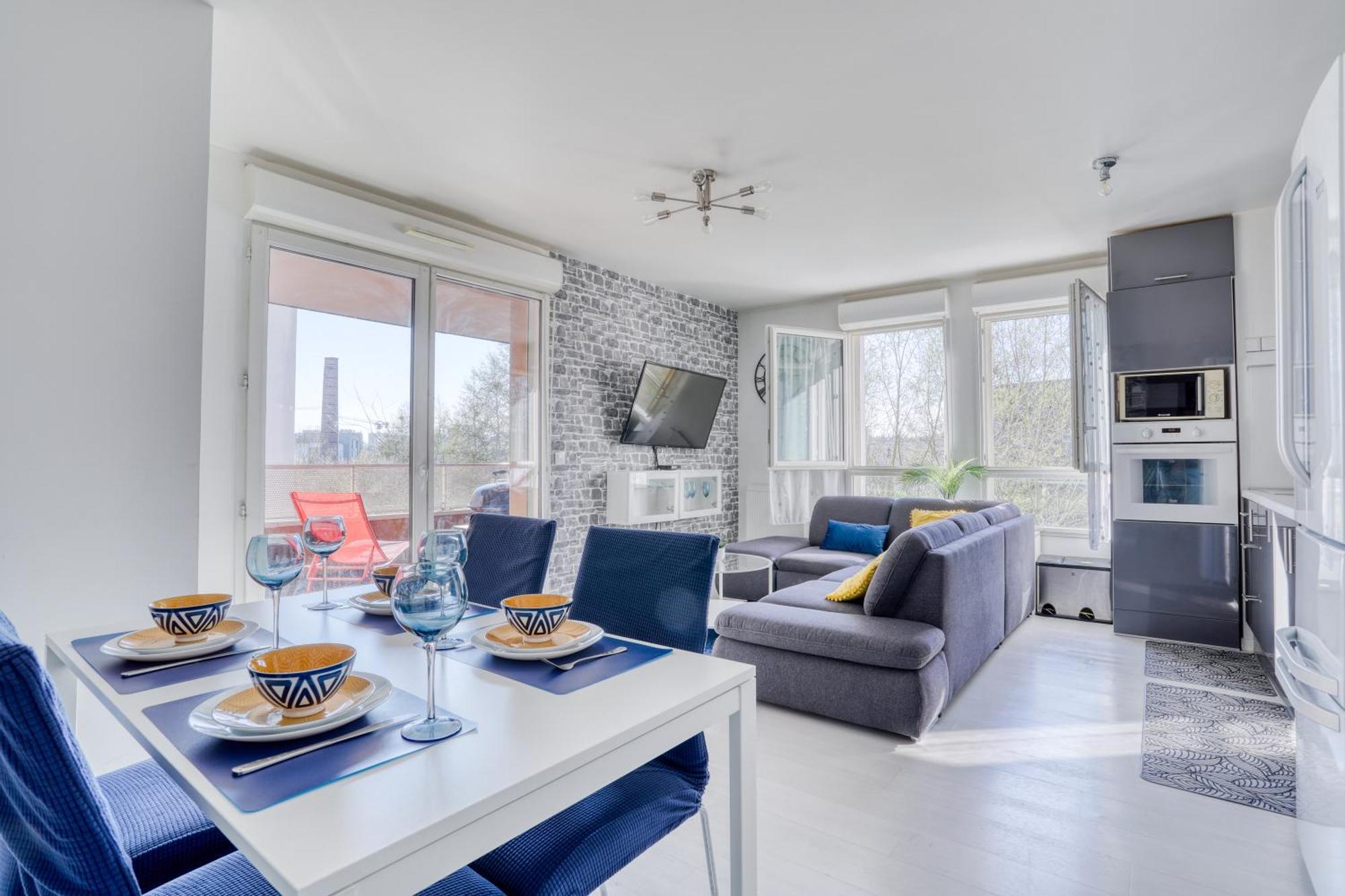 "Le Serenity ", Appartement Spacieux ,Balcon, Parking Prive Gratuit, Netflix, Proche Cdg Et Stade De France Stains Εξωτερικό φωτογραφία